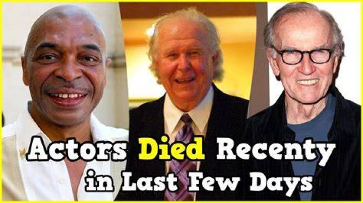 Tragic Loss in the Film Industry: 2 Actors Died Yesterday
