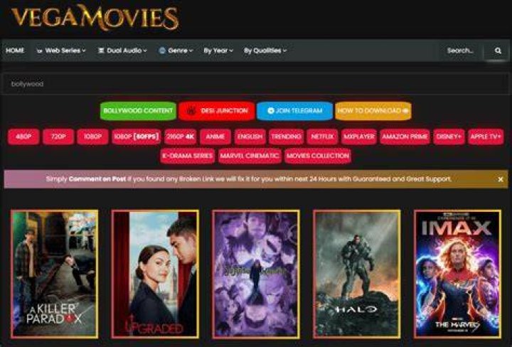 VegaMovies: The Ultimate Destination for Hindi Dubbed Movies